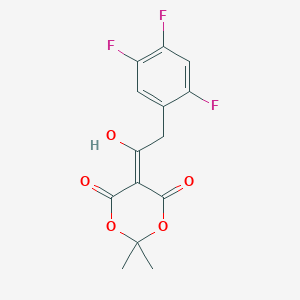 CAS: 764667-64-3|5-[1-羟基-2-(2,4,5-三氟苯基)亚乙基]-2,2-二甲基-1,3-二氧六环-4,6-二酮